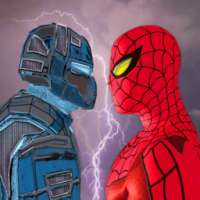 Spider Hero против боевых роботов: супергероя