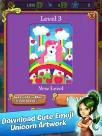 Emoji Mahjong - Rainbow Unicorn Adventure Quest Screen Shot 6