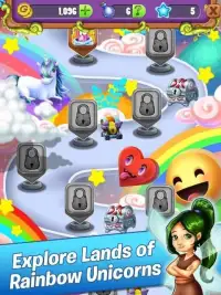 Emoji Mahjong - Rainbow Unicorn Adventure Quest Screen Shot 3