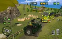 4x4 Внедорожный армия Пикап Грузовик Транспорт 3D Screen Shot 7