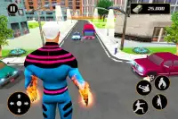 Flying Torch Hero City Crime Battle Screen Shot 4