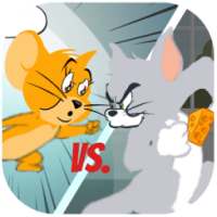 Tom fights Jerry for cheese