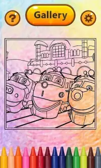 Super Chugginer Coloring Book Art Screen Shot 0