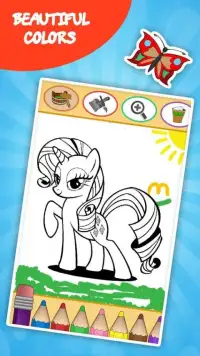 Pony Little for Coloring Book Game Screen Shot 0