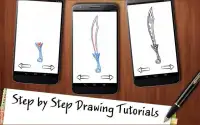 Drawing App Cold Arms Sabers and Knives Screen Shot 0