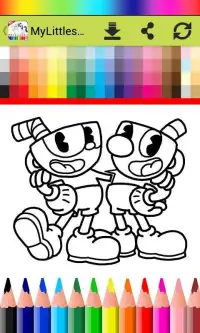 Coloring cup with head Screen Shot 1