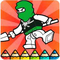 How To Color Lego Ninjago -Free coloring for kids-