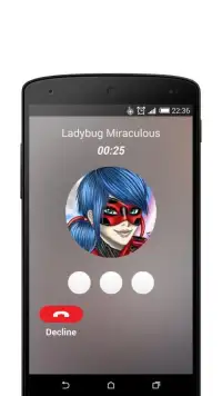 Fake Call From Miraculous Ladybug Screen Shot 1