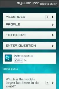 Quisr | 1-2 Player Quiz Screen Shot 2