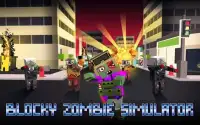 Blocky Zombie Simulator: Undead City Screen Shot 3