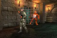 Turtle Hero Prison Escape 2018 : Zombie Ninja War Screen Shot 2