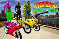 Superheroes Bike Stunts Screen Shot 8
