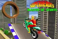 Superheroes Bike Stunts Screen Shot 0