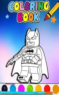 How To Color LEGO Batman -free coloring for kids- Screen Shot 2