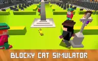 Blocky Cat Simulator Screen Shot 1