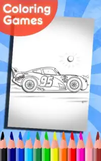 How To Color mcqueen cars game ( coloring game ) Screen Shot 0