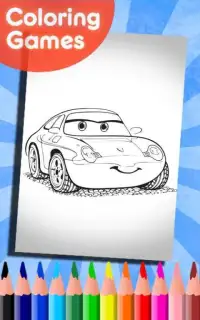 How To Color mcqueen cars game ( coloring game ) Screen Shot 1