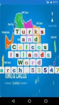 Turks and Caicos Islands Word Search Puzzle Screen Shot 2