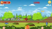 Angry Bounce Red Ball Game Screen Shot 1