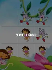 Dora Tic Tac Toe Kids Screen Shot 1