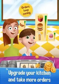 Permainan Memasak Koki - Bisnis Restoran Burger Screen Shot 1