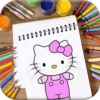 Learn To Play Coloring Hello Kitty