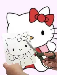 Learn To Play Coloring Hello Kitty Screen Shot 0