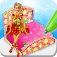 Princess Bed Cake Maker Game! Doll cakes Cooking