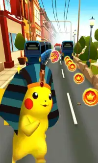 Subway Pikachu City Jumping Screen Shot 0