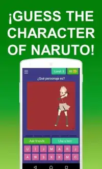 Guess the Naruto character Screen Shot 5