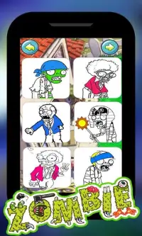 Coloring Games Draw Zombies and Paint Plants Book Screen Shot 5