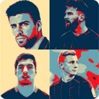Guess FC Barcelona Players on Pop Art