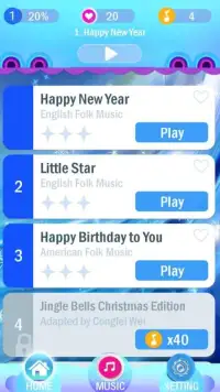 Piano Tiles 7 Super Blue Metal Screen Shot 1