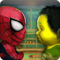 Flying Spider Boy vs. Mr. incredible Super Villain