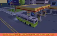 Mr. Blocky City Bus SIM Screen Shot 1