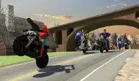 Superheroes Death Moto War Screen Shot 1