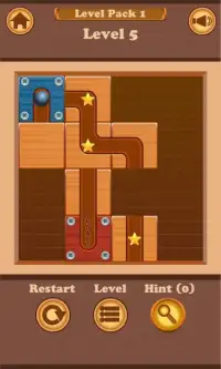 Unroll The Ball - Unblock slide puzzle games Screen Shot 0