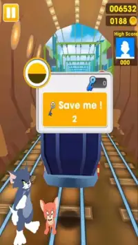 Subway Tom Running And Jerry Surfing Screen Shot 3