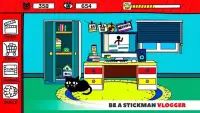 Vlogger Stickman Tube Life: Viral Video Tycoon Screen Shot 3