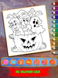 Halloween United Color Book:Coloring Book Game Screen Shot 1