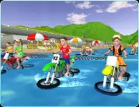 Kids Water Surfing Chained Bike Race Screen Shot 4
