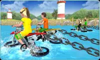 Kids Water Surfing Chained Bike Race Screen Shot 11