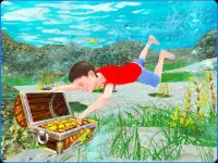 Kids Swimming Adventure : Impossible Treasure Hunt Screen Shot 1