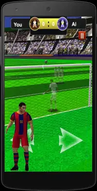 Shoot Goal Flick Football Screen Shot 0