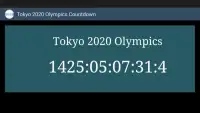 Tokyo 2020 Olimpiade Countdown Screen Shot 2