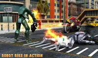 Moto Robot Transform: Extreme Stunt Hero Perang Ro Screen Shot 13