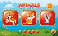 Puzzles for kids Farm Animals Screen Shot 0