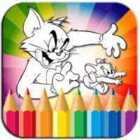Coloring Book Tom and Mouse