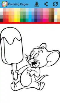 Coloring Book Tom and Mouse Screen Shot 1