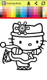 Coloring Book for Kitty Screen Shot 0